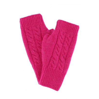 KNITTED MITTENS WITH LUREX