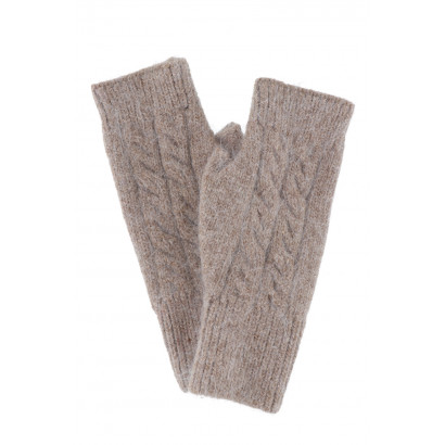 KNITTED MITTENS WITH LUREX