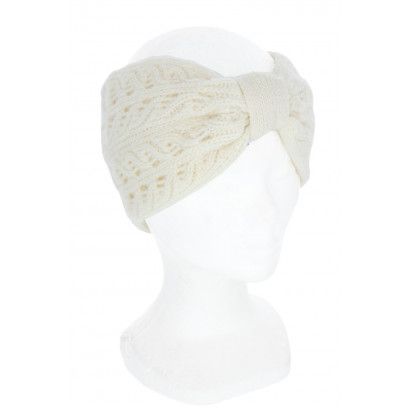 KNITTED HEADBAND SOLID COLOR WITH KNOT