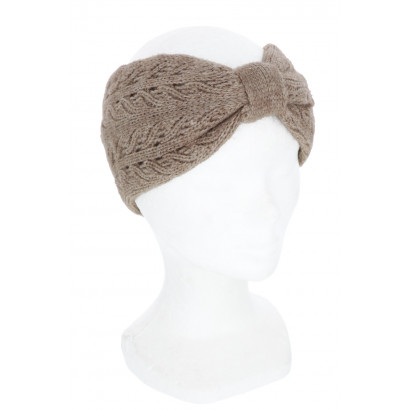 KNITTED HEADBAND SOLID COLOR WITH KNOT