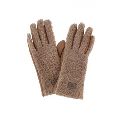 GANTS EN JERSEY ET IMITATION MOUTON RETOURNÉ