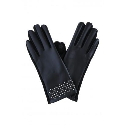 JERSEY GLOVES WITH METAL STUDS