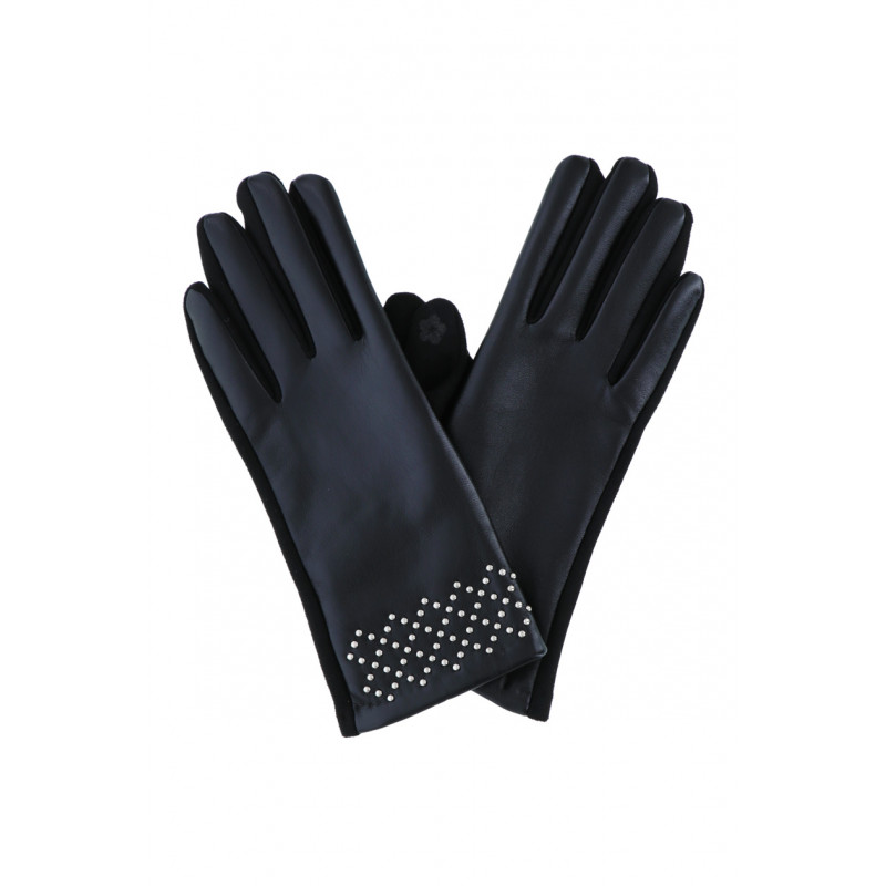 JERSEY GLOVES WITH METAL STUDS