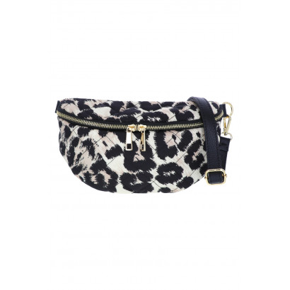 PADDED WAIST BAG WITH ANIMAL PRINT