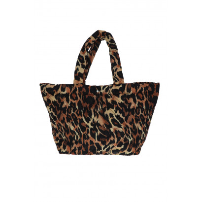 BOLSO DE COMPRA CON ESTAMPADO LEOPARDO