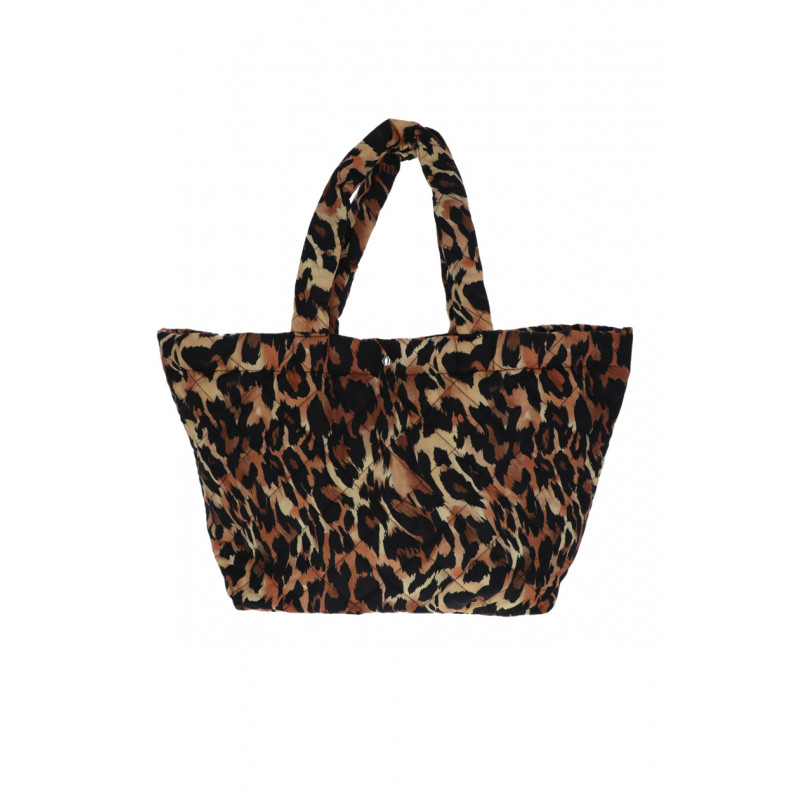 SHOPPING BAG WITH LEOPARD PATTERN