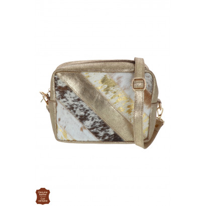 TILA, BOLSO BANDOLERA DE ANTE, PATCHWORK & EST. ME