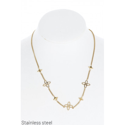 STAINL.STEEL NECKLACE WITH...