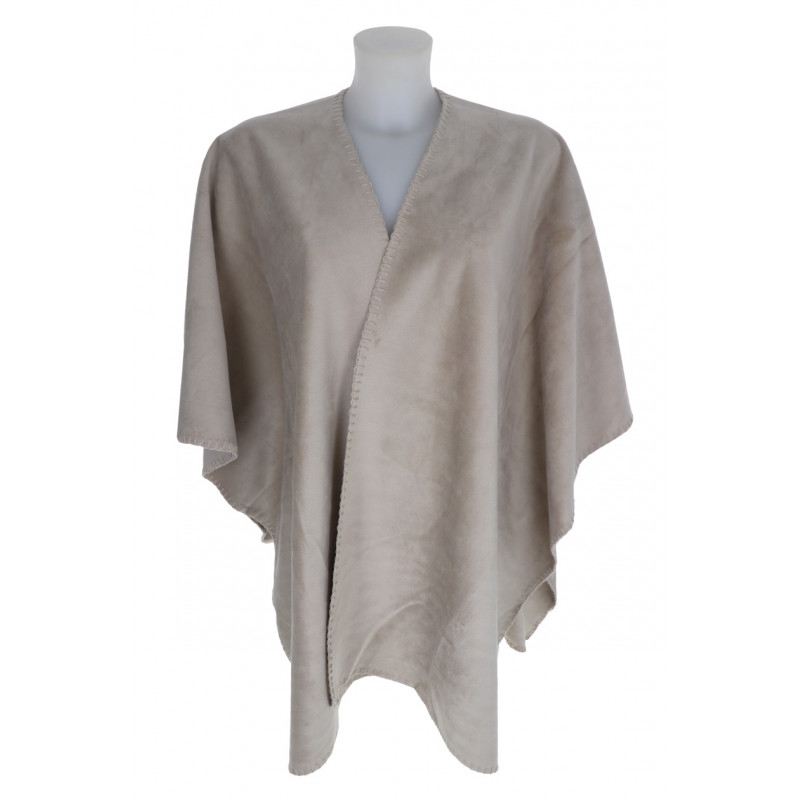 FLEECE CAPE IN EFFEN KLEUR