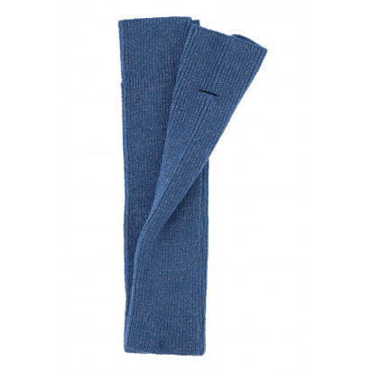 KNITTED LONG MITTENS WITH LUREX