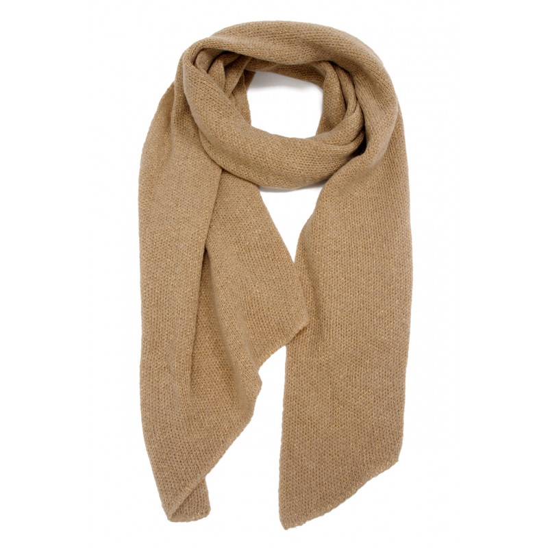 WOVEN WINTER SCARF, SOLID COLOR WITH LUREX