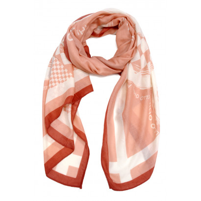 SCARF WITH GEOMETRIC PATTERN