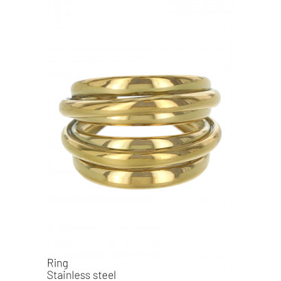 BAGUE EN ACIER, MULTI RANGS