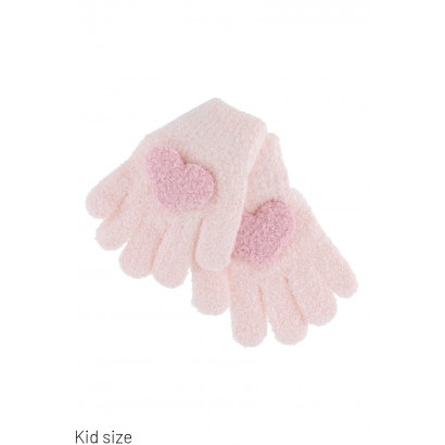 GANTS TRICOTES ENFANT AVEC COEUR