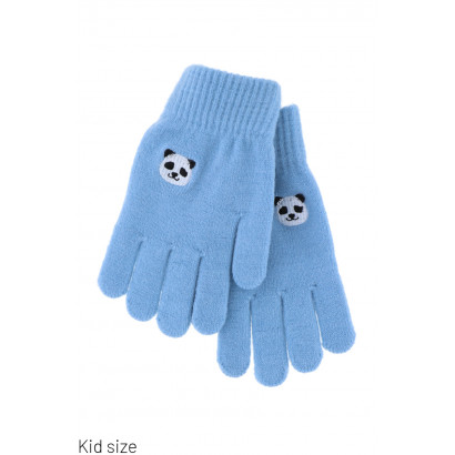 GANTS TRICOTES POUR ENFANT AVEC PANDA