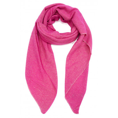 WOVEN WINTER SCARF, SOLID COLOR WITH LUREX