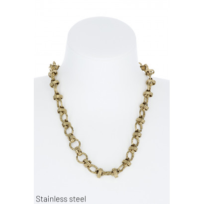 ST.STEEL THICK LINK NECKLACE