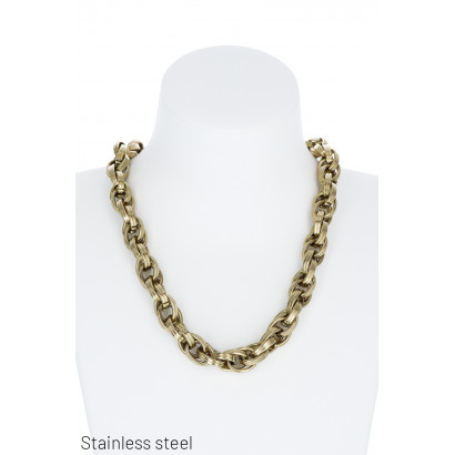 ST.STEEL THICK LINK NECKLACE