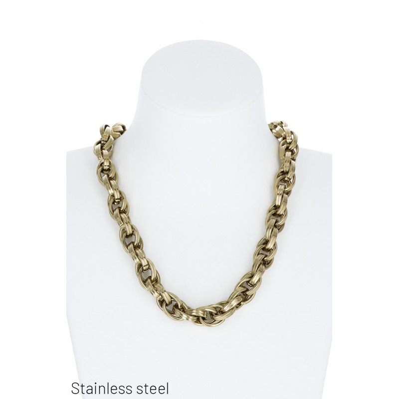 ST.STEEL THICK LINK NECKLACE