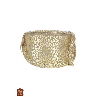 CÉLINE, WAIST SUEDE BAG, ANIMAL SHINY PRINTED