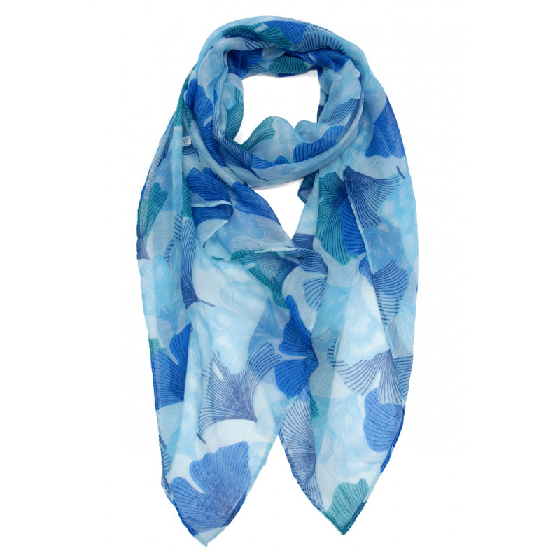 FOULARD IMPRIME FEUILLES