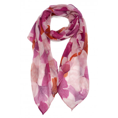 FOULARD IMPRIME FEUILLES