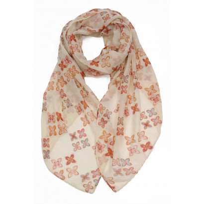 SCARF WITH GEOMETRIC PATTERN