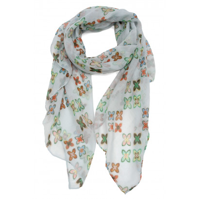 FOULARD À MOTIF GÉOMÉTRIQUE