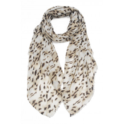 SCARF WITH ANIMAL PRINTED