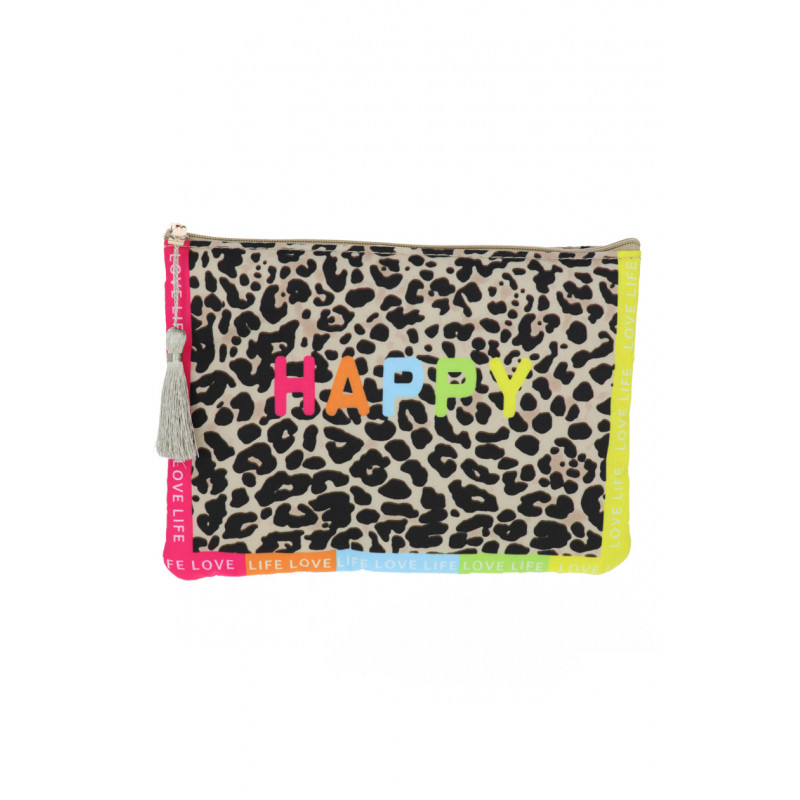 POCHETTE EN COTON: HAPPY, IMPRIMÉ ANIMAL