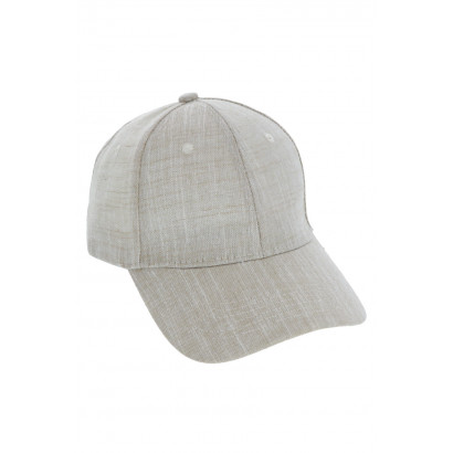 CAP SOLID COLOR WITH LINEN EFFECT