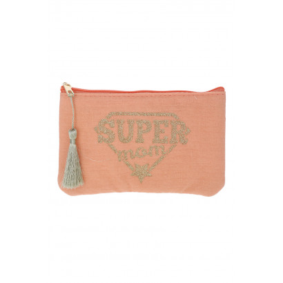 POCHETTE EN COTON: SUPER MOM