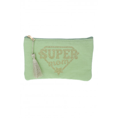 POCHETTE EN COTON: SUPER MOM