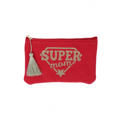 POCHETTE EN COTON: SUPER MOM