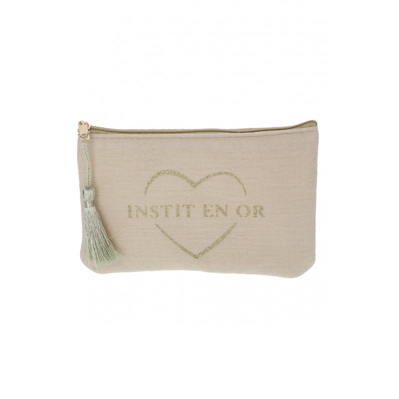 POCHETTE EN COTON: INSTIT EN OR