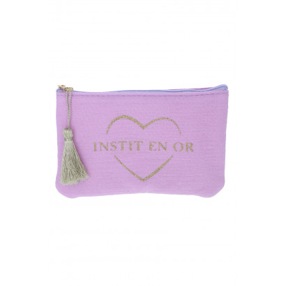 POCHETTE EN COTON: INSTIT EN OR