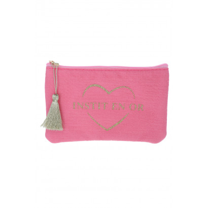 POCHETTE EN COTON: INSTIT EN OR