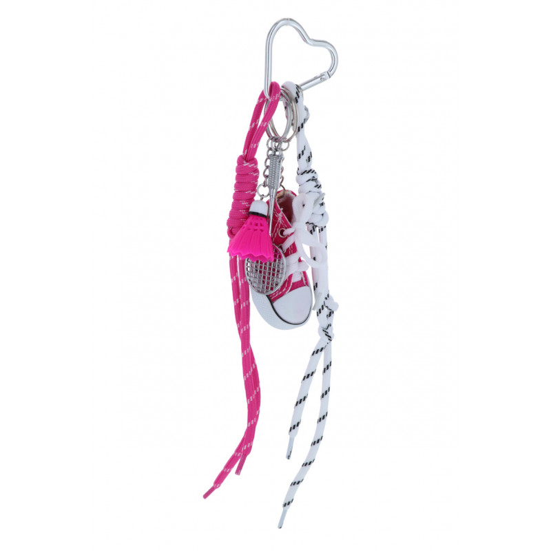 PORTE-CLEFS CHAUSSURE, COEUR ET RAQUETTE BADMINTON