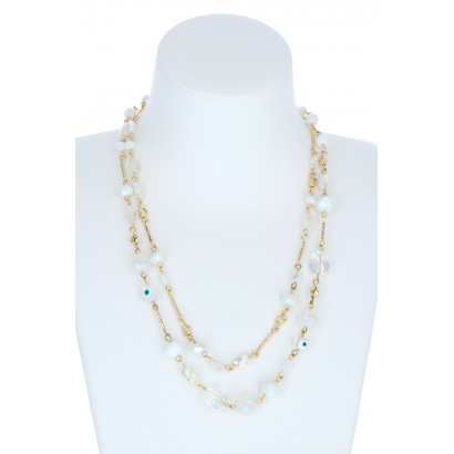 SHORT NECKLACE WITH PEARLS