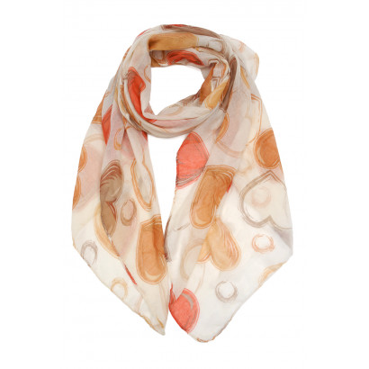 FOULARD IMPRIME COEURS