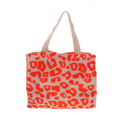 BOLSO DE COMPRA CON ESTAMPADO LEOPARDO