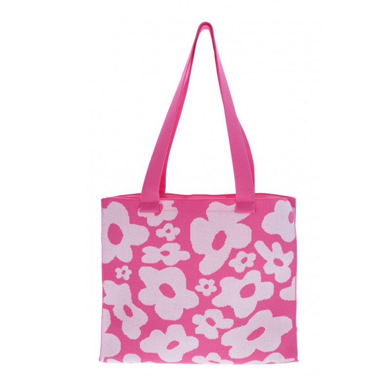 SHOPPING BAG WITH FLOWERS  PATTERN