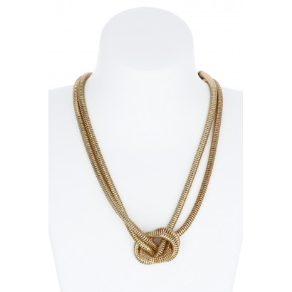 COLLIER A 2 RANGEES AVEC NOEUD