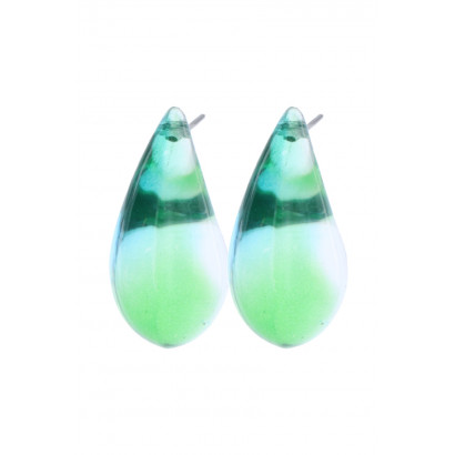 POST EARRING BOLD DROP SHAPED