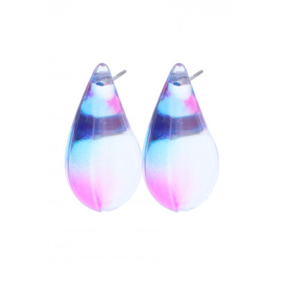 POST EARRING BOLD DROP SHAPED