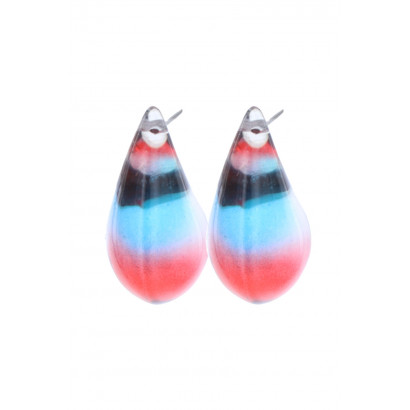 POST EARRING BOLD DROP SHAPED