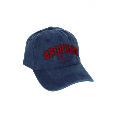 JEANS CAP WITH BROOKLYN EMBRODERY