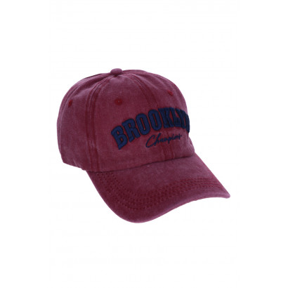 JEANS CAP WITH BROOKLYN EMBRODERY