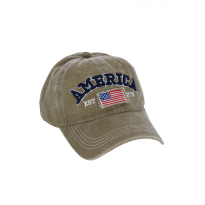 CASQUETTE BASEBALL AVEC BRODERIE AMERICA