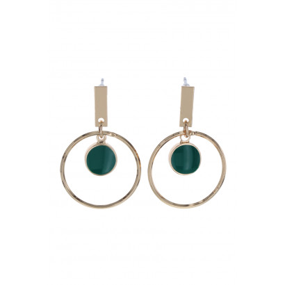 BOUCLES D'OREILLES A FERMOIR EN PERCEUSES